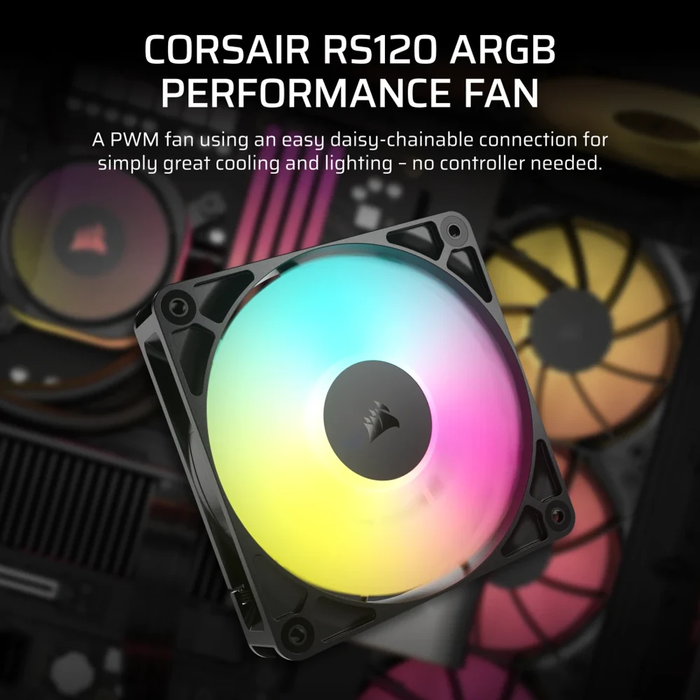 Corsair RS120 ARGB 120mm PWM Fan view 2