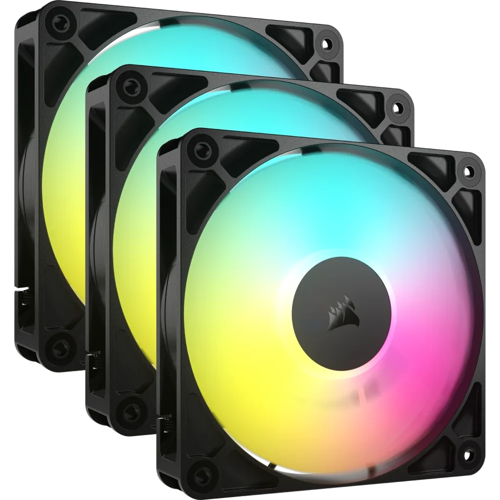 Corsair RS120 ARGB 120mm PWM Fans Triple Pack view 1
