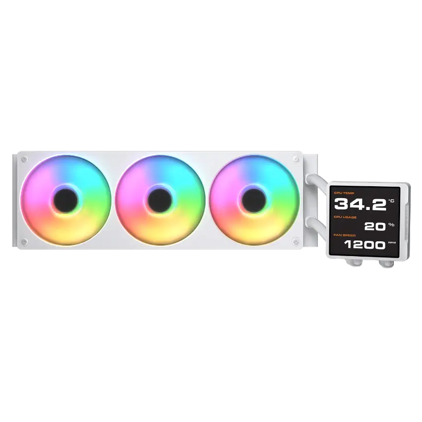 Cougar Poseidon Vistek Pro ARGB 360mm LCD AIO Liquid Cooler