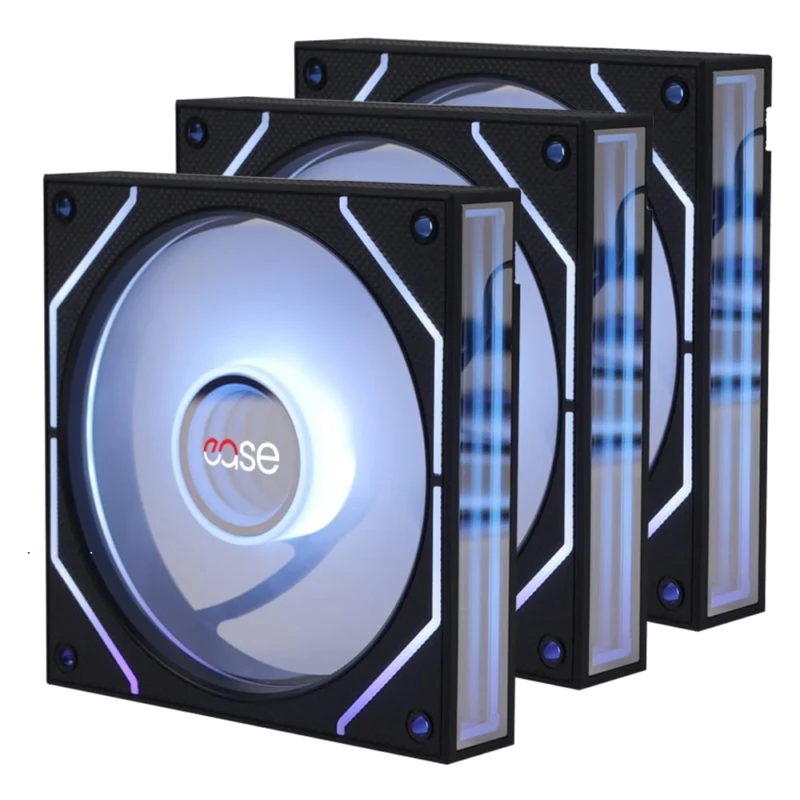 Ease 120mm Infinity Mirror ARGB Case Fan Triple Kit with Hub view 2