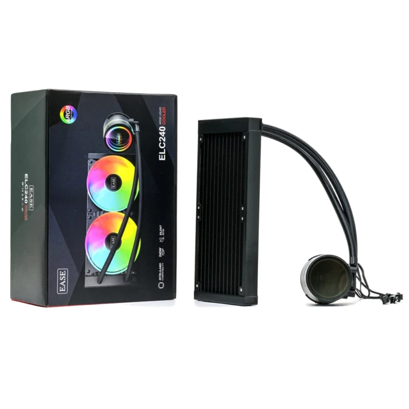 Ease 240mm ARGB AIO Liquid CPU Cooler view 3