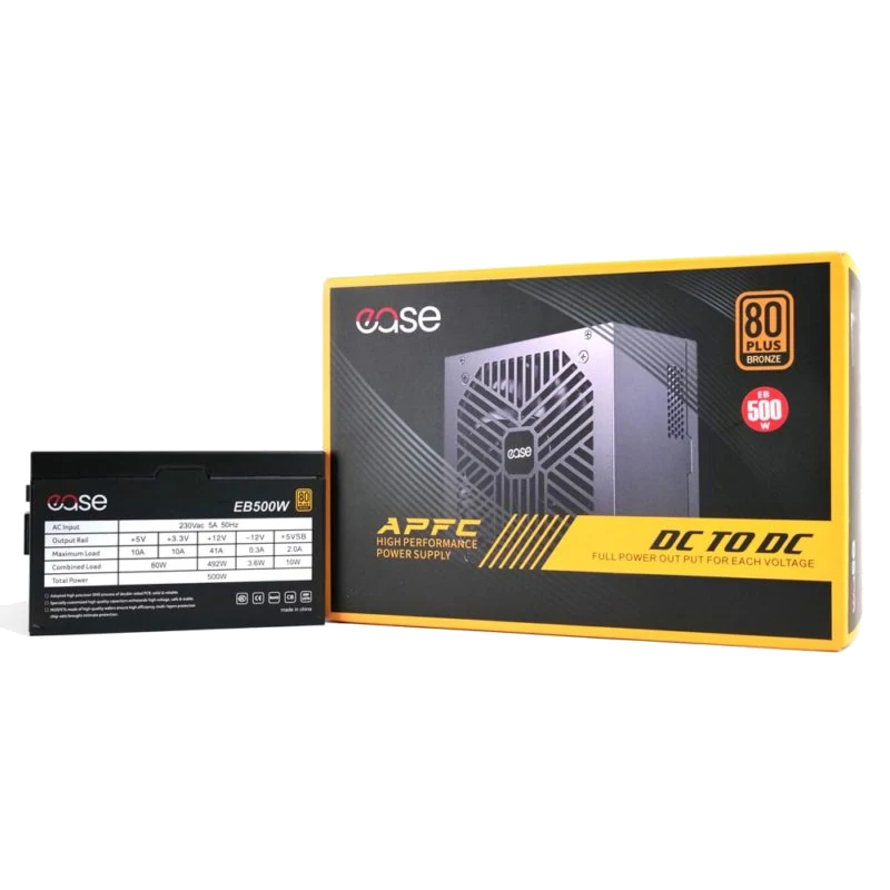 Ease 500W 80+ Bronze Power Supply view 1