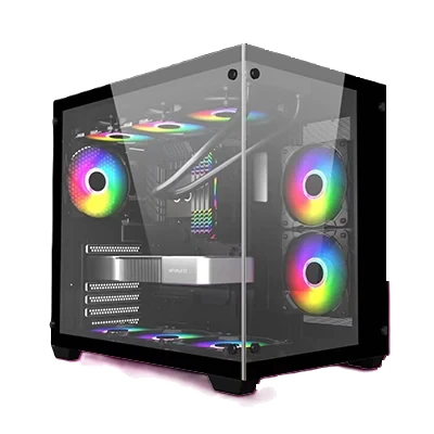 Ease Panoramic ATX Gaming Case with 4 ARGB Fans and Tempered Glass view 1