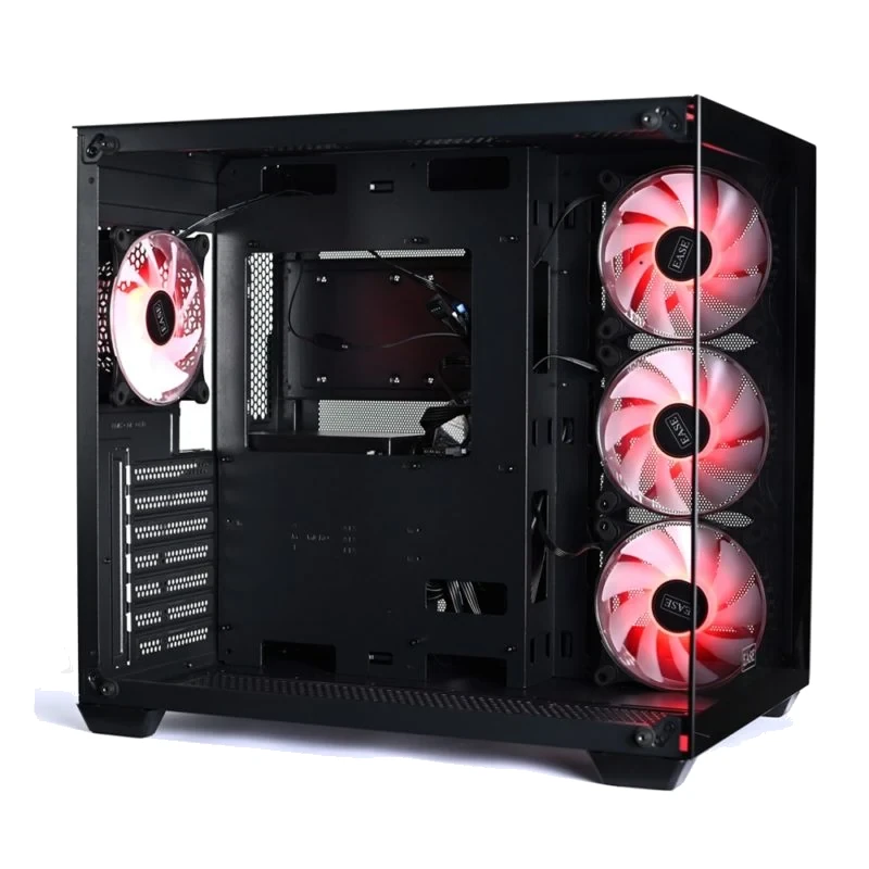 Ease Panoramic ATX Gaming Case with 4 Infinity ARGB Fans and Tempered Glass view 3