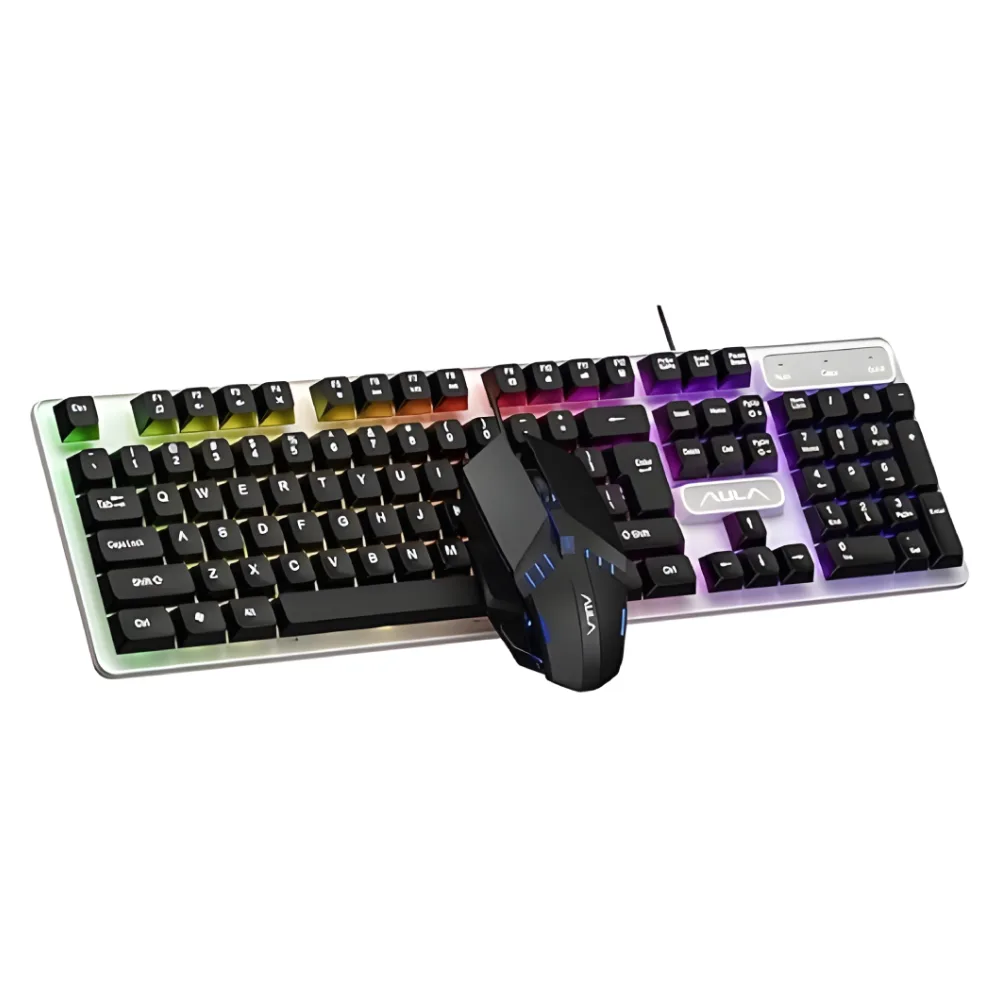 Aula F3061 Wired Gaming Keyboard and Mouse Combo - Black
