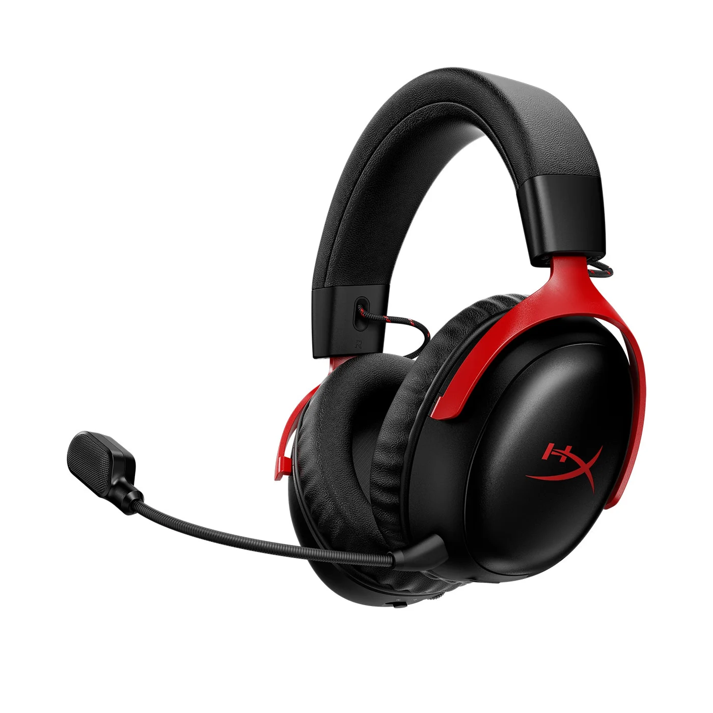 HyperX Cloud III S Wireless A59Z0AA black and red gaming headset front view