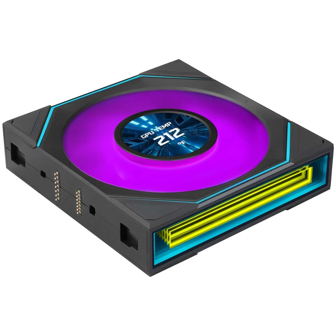 Lian Li UNI Fan SL-INF Flex LCD 120 Black with 1.8-inch LCD display and infinity-mirror edges