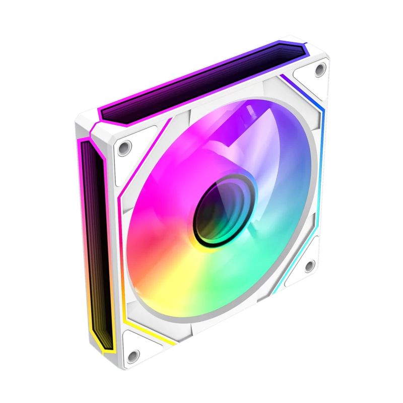 GameMax FN12A-S8I-RW Reverse 120mm ARGB PWM Infinity Case Fan - White