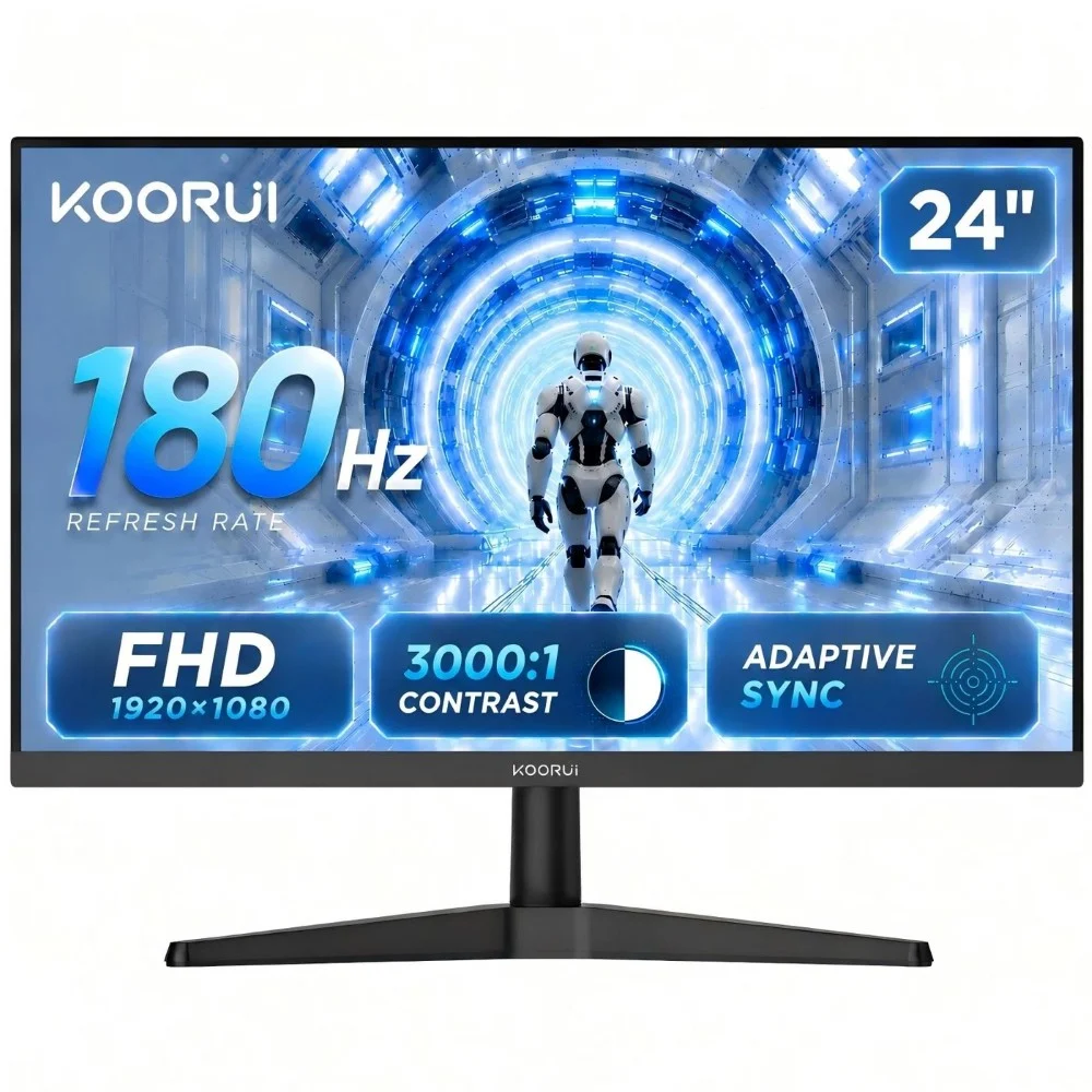 KOORUI G2412V 24" FHD 180Hz VA Monitor - front view