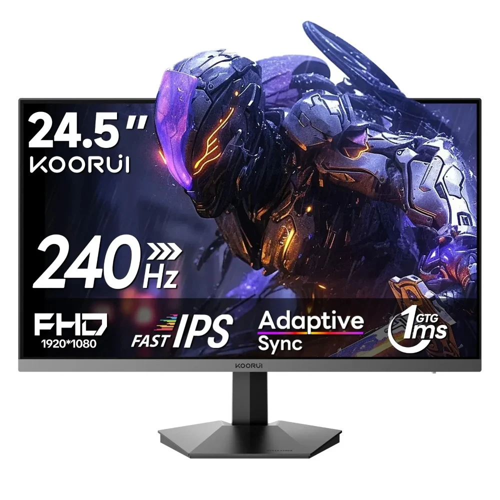 KOORUI G2511X 24.5" FHD 240Hz Fast IPS Gaming Monitor - front view