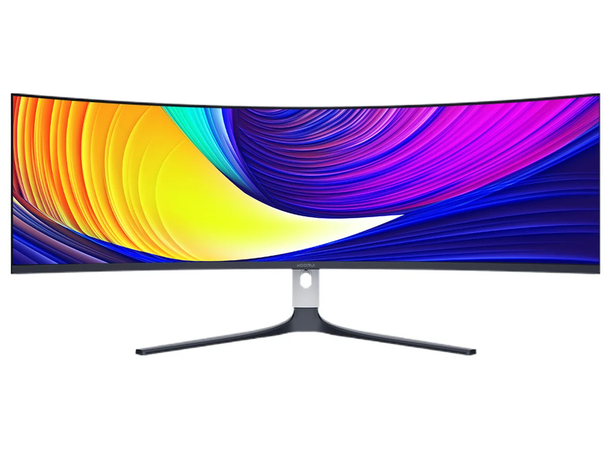 KOORUI S4941XO 49" DQHD 240Hz QD-OLED Curved Super Ultrawide Gaming Monitor - front 3/4 hero view