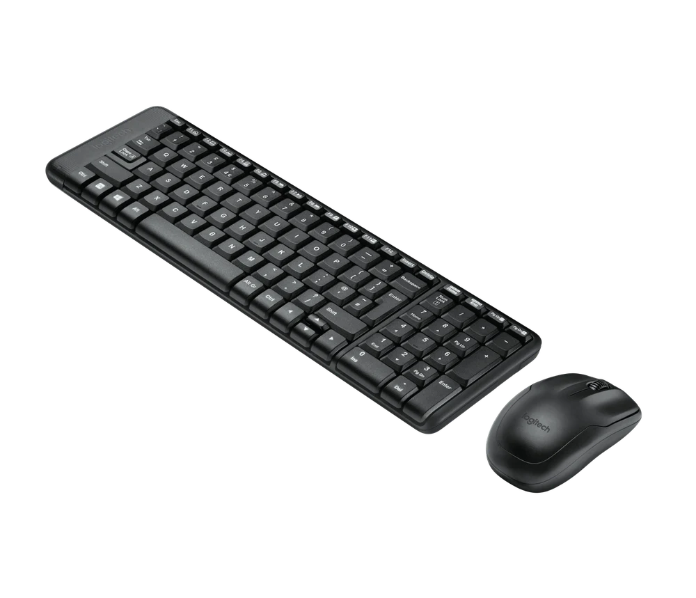 Logitech MK220 Wireless Keyboard and Mouse Combo (Black) view