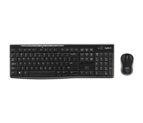 Logitech MK275 Wireless Keyboard and Mouse Combo (Black) view