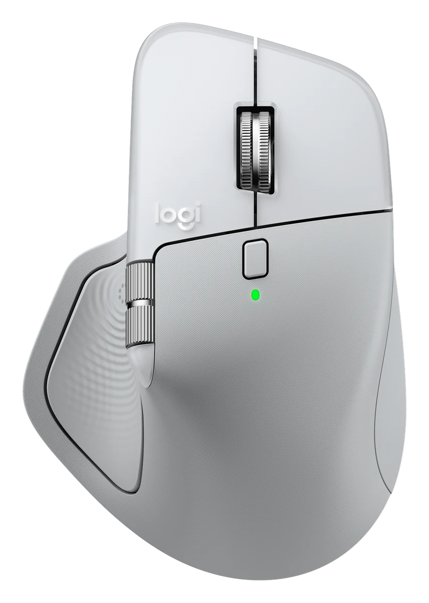 Logitech MX Master 4 for Mac Performance Wireless Mouse - White Silver (910-007578), view 1