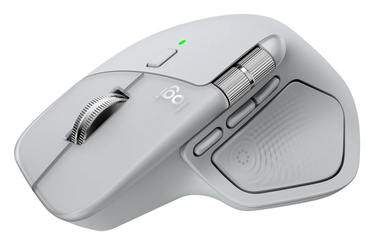Logitech MX Master 4 Performance Wireless Mouse - Pale Gray (910-007566), view 2
