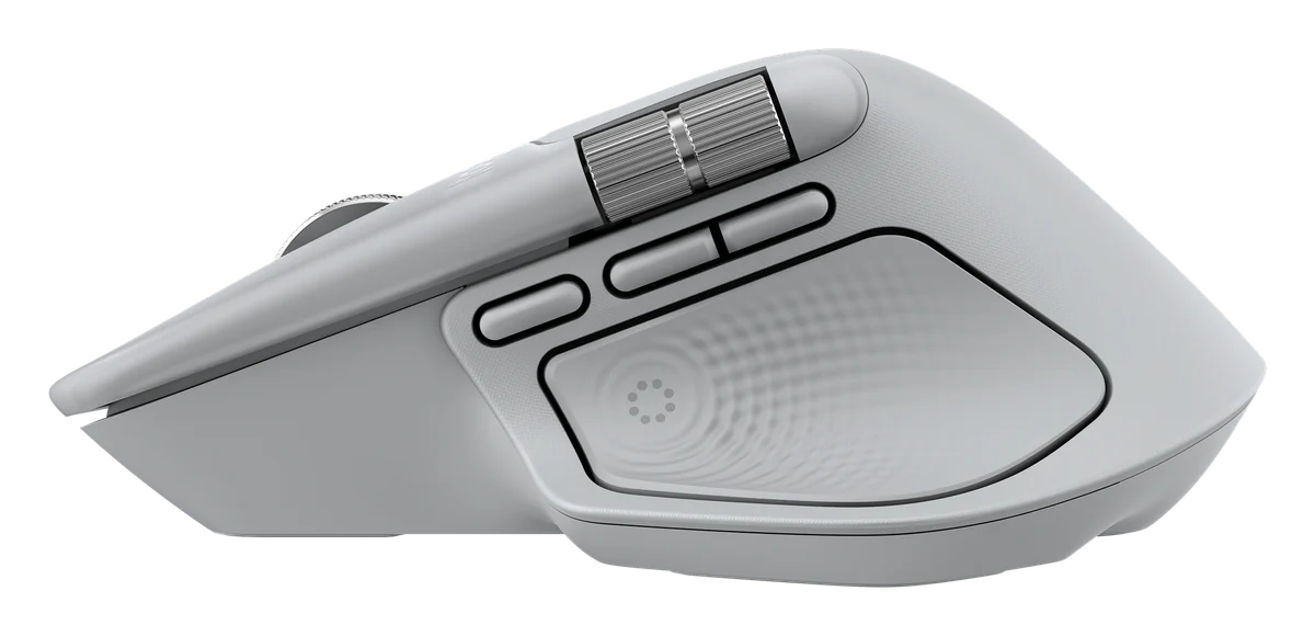 Logitech MX Master 4 Performance Wireless Mouse - Pale Gray (910-007566), view 4