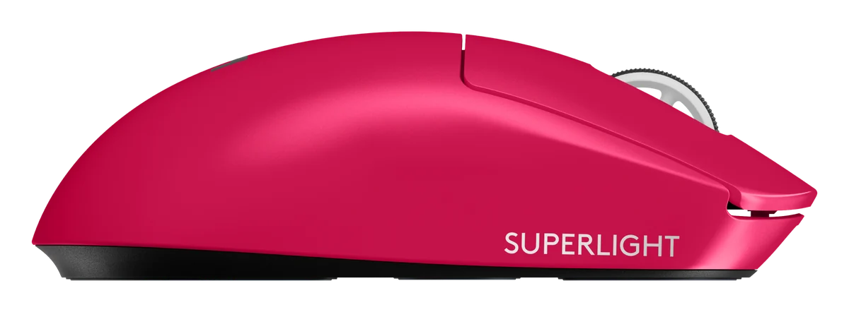Logitech PRO X SUPERLIGHT 2 Wireless Gaming Mouse in Magenta, view 5