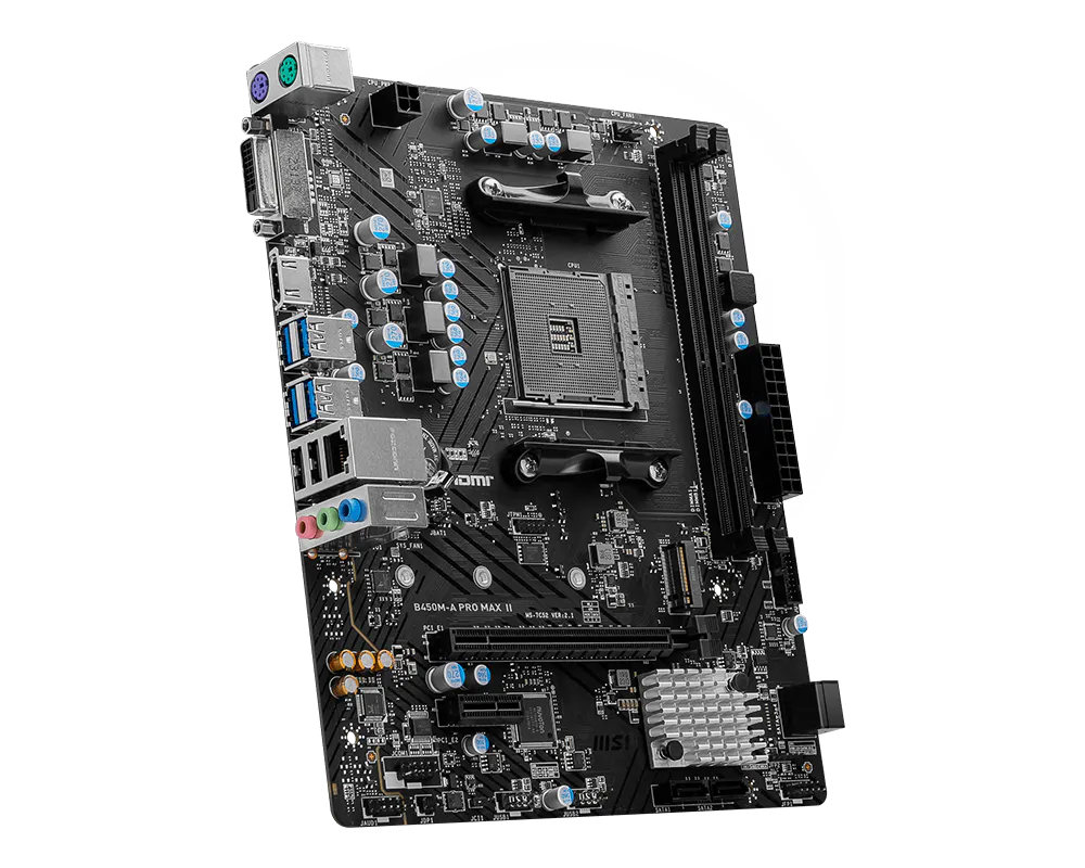 MSI B450M-A PRO MAX II view 3