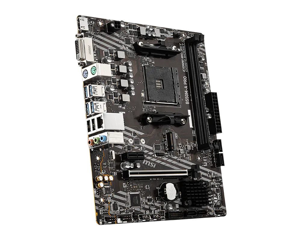 MSI B550M-A PRO view 3