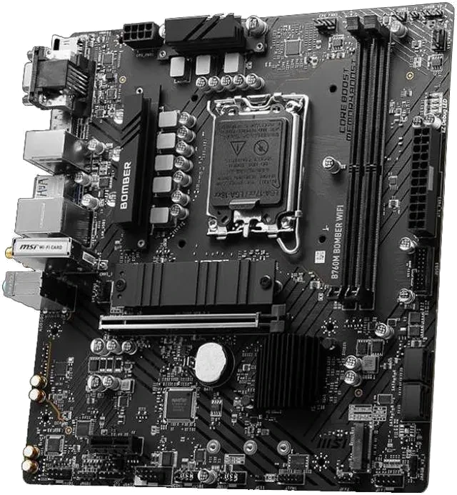 MSI B760M BOMBER WIFI view 2
