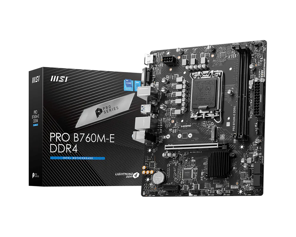 MSI PRO B760M-E DDR4 view 4