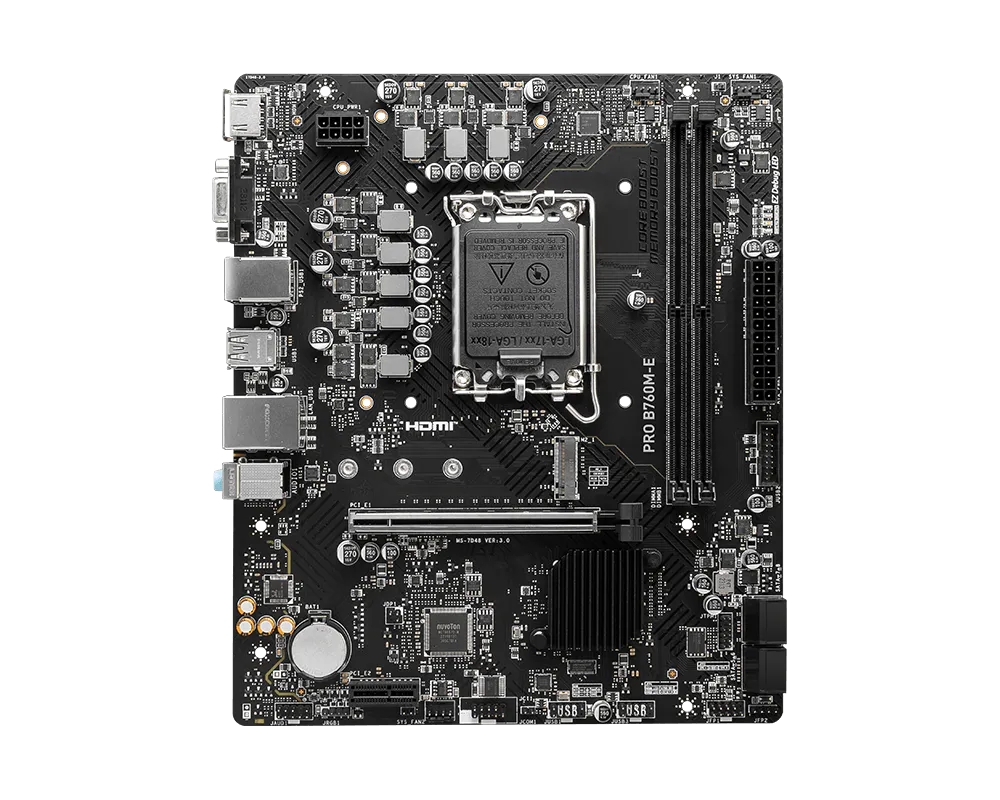 MSI PRO B760M-E DDR5 view 1
