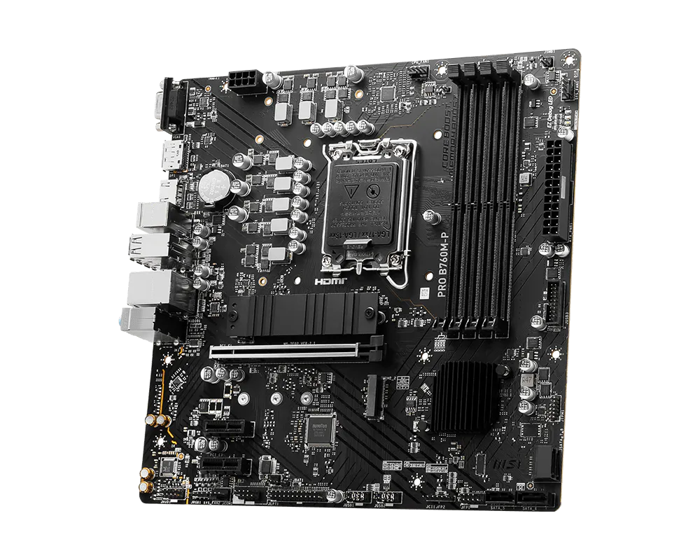 MSI PRO B760M-P DDR5 view 2