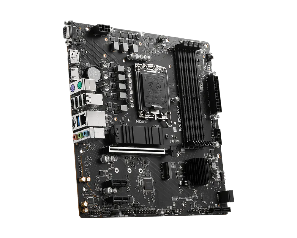 MSI PRO B760M-P DDR5 view 3