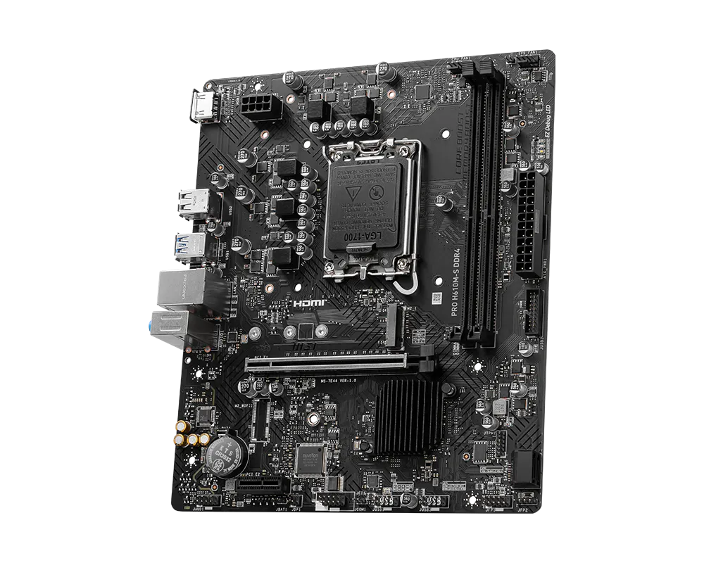 MSI PRO H610M-S DDR4 view 2