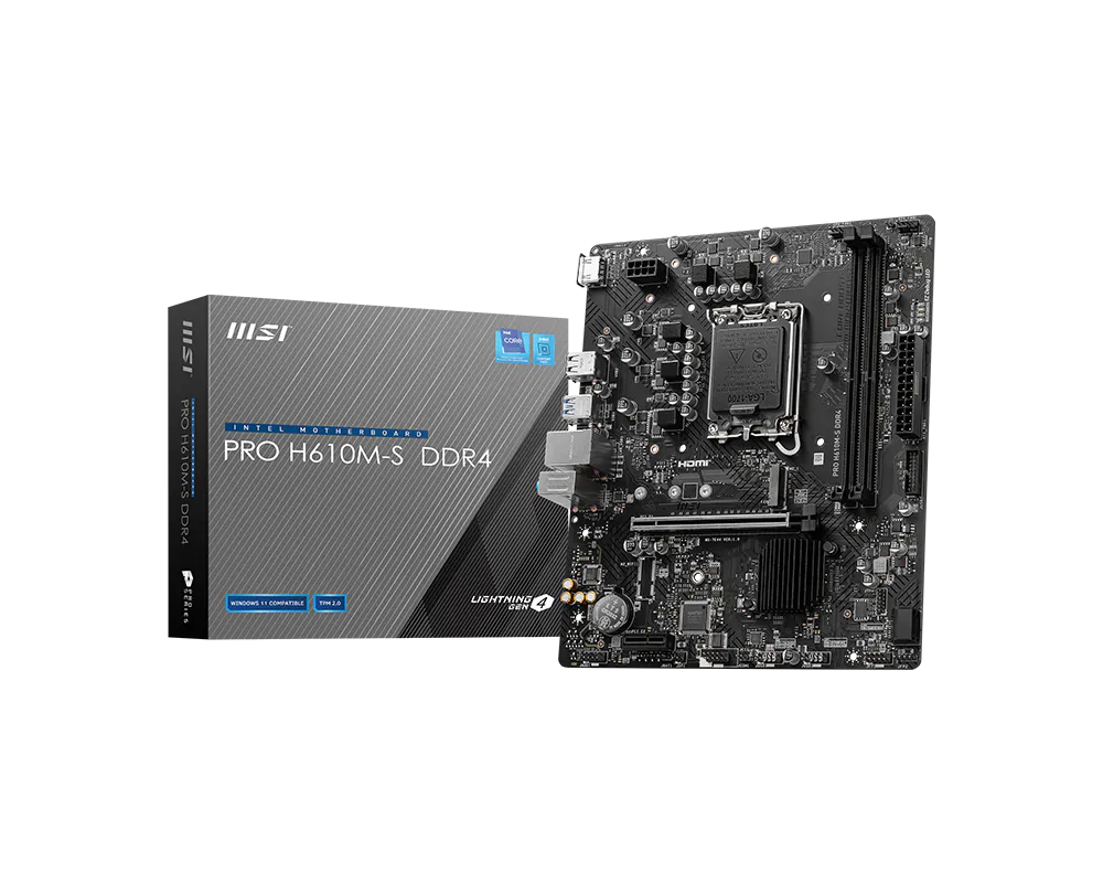 MSI PRO H610M-S DDR4 view 5