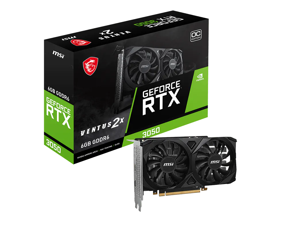 MSI GeForce RTX 3050 VENTUS 2X 6G OC view 5