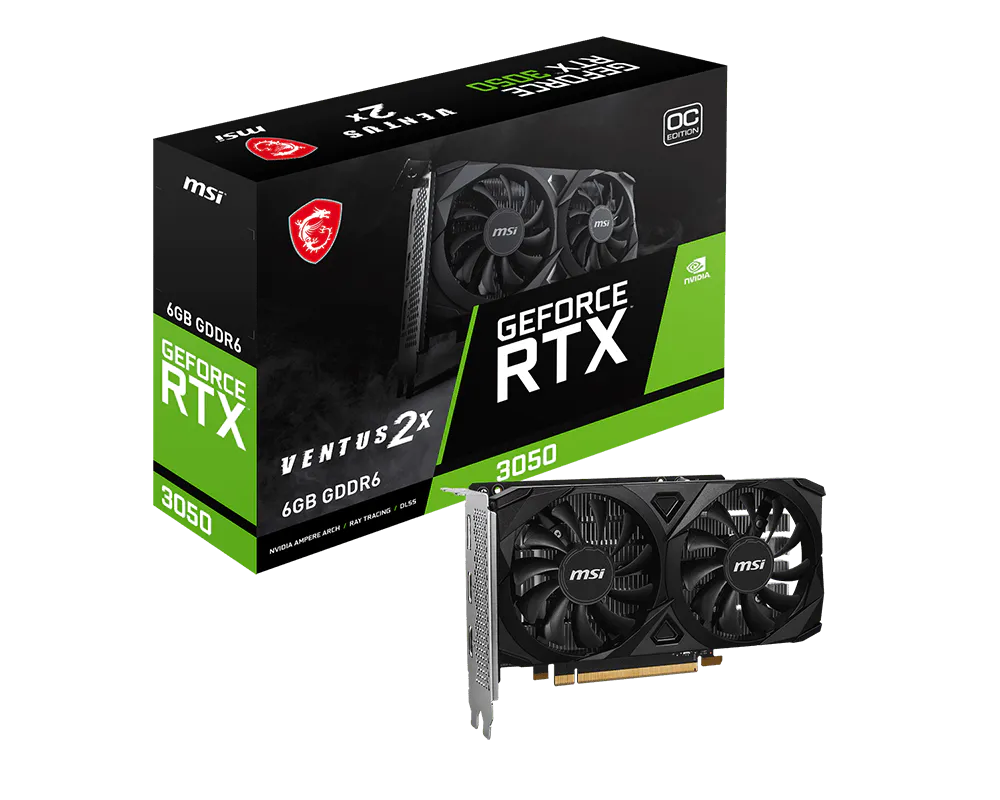 MSI GeForce RTX 3050 VENTUS 2X E 6G OC view 5