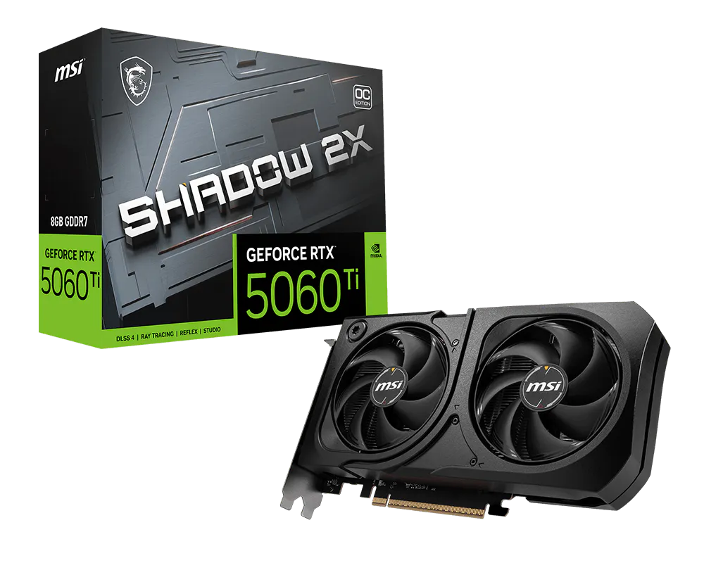 MSI GeForce RTX 5060 Ti SHADOW 2X 8G OC PLUS view 5