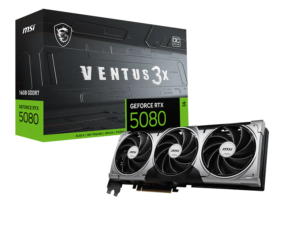 MSI GeForce RTX 5080 VENTUS 3X 16G OC view 5
