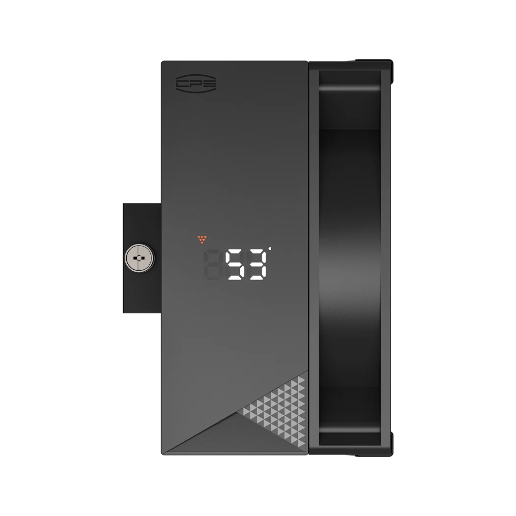 PCCOOLER RT500 Digital ARGB CPU Air Cooler with Temperature Display, 5 Heatpipes, 120mm Fan in Black, view 2