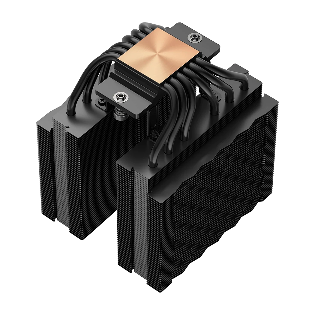 PCCOOLER RT620Pro TC ARGB Dual Tower CPU Air Cooler in Black, view 2