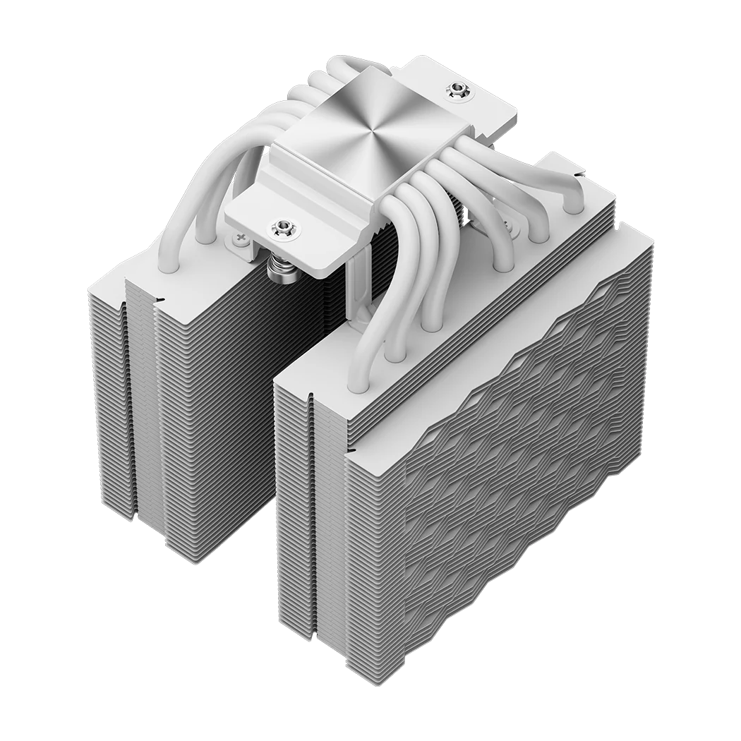 PCCOOLER RT620Pro TC ARGB Dual Tower CPU Air Cooler in White, view 6