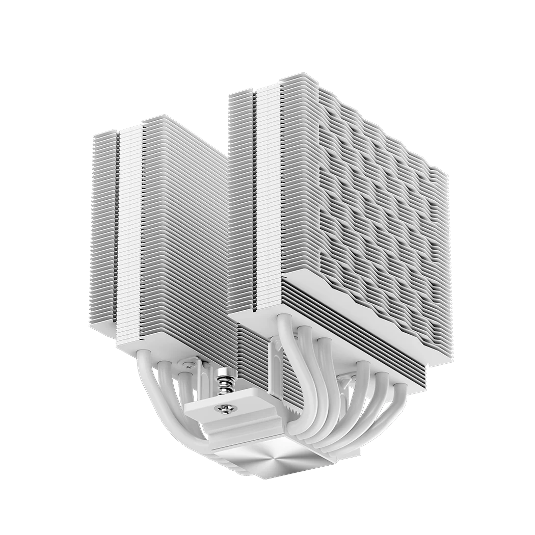PCCOOLER RT620Pro TC ARGB Dual Tower CPU Air Cooler in White, view 7