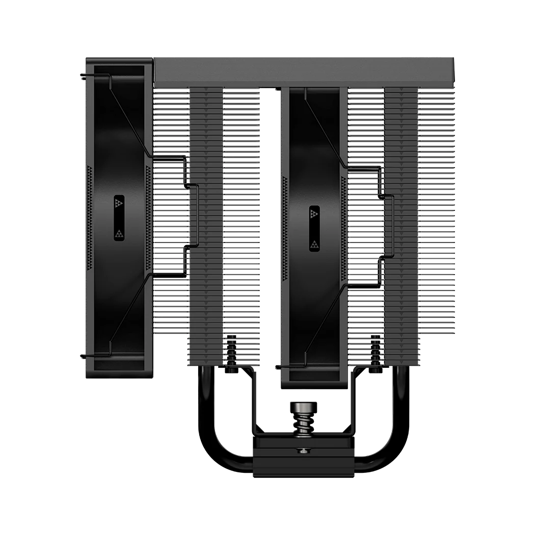 PCCOOLER RT720 TC ARGB 7 Heatpipe Dual Tower CPU Air Cooler in Black, view 4