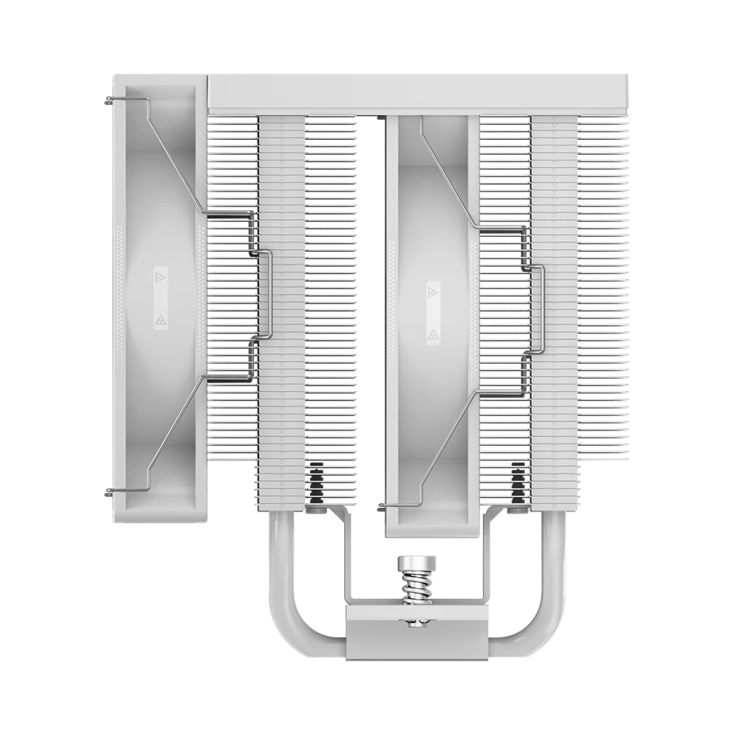 PCCOOLER RT720 TC ARGB 7 Heatpipe Dual Tower CPU Air Cooler in White, view 8