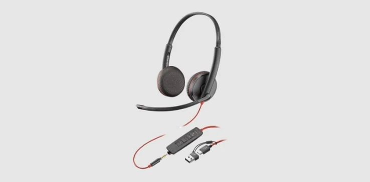 Poly Blackwire 3225 Stereo USB-A Headset