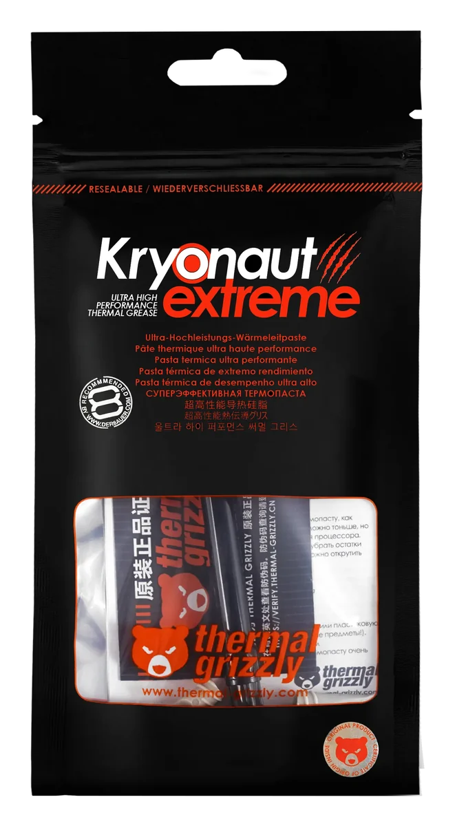 Thermal Grizzly Kryonaut Extreme Thermal Paste 2g retail pouch