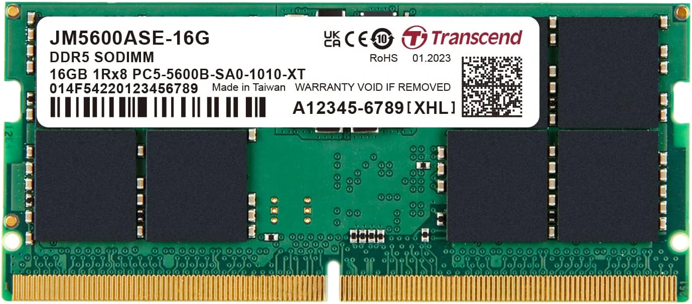 Transcend JetRam DDR5 Laptop Memory (SO-DIMM) view 2
