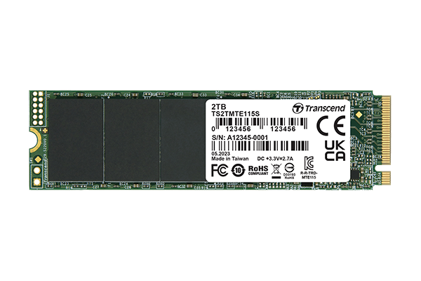 Transcend MTE115S M.2 2280 NVMe PCIe Gen3 x4 SSD view 1