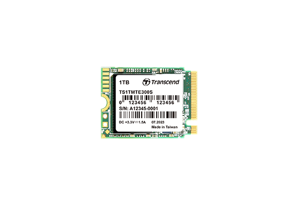 Transcend MTE300S 1TB M.2 2230 NVMe PCIe Gen3 x4 SSD view 1