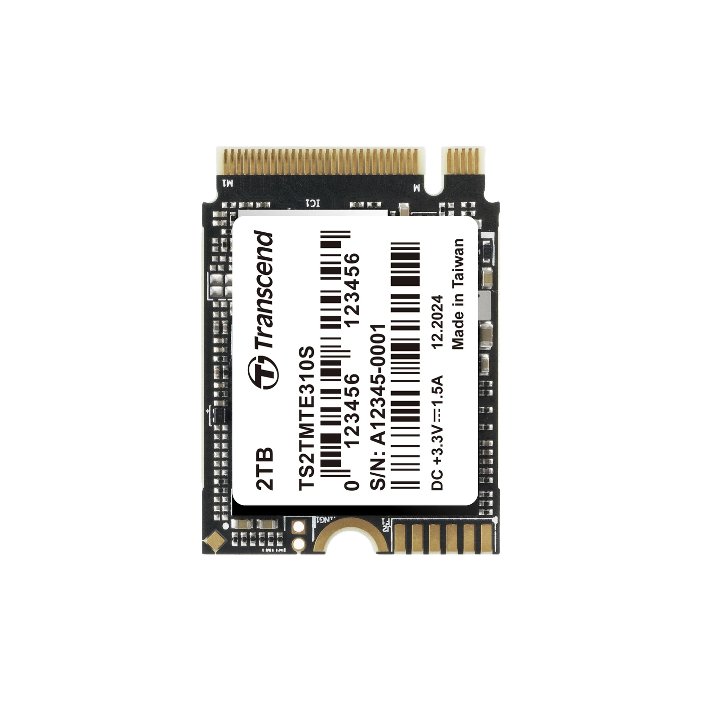 Transcend MTE310S 1TB M.2 2230 NVMe PCIe Gen4 x4 SSD view 2