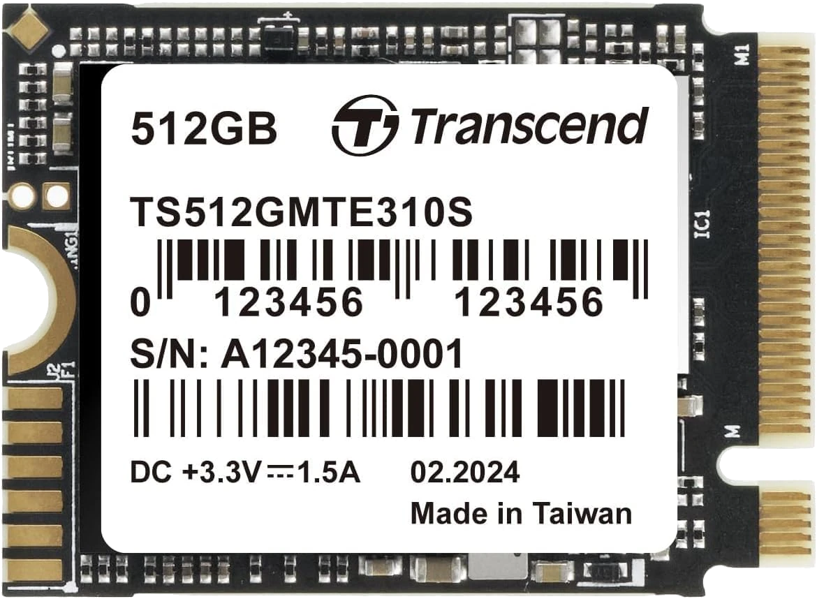 Transcend MTE310S 1TB M.2 2230 NVMe PCIe Gen4 x4 SSD view 3
