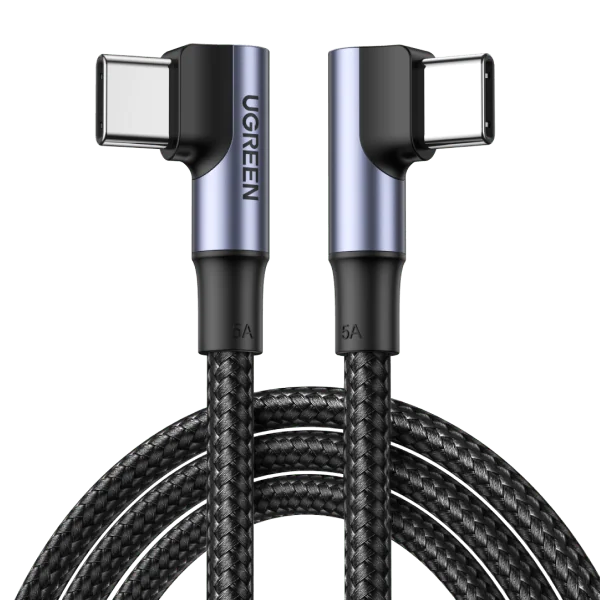 Ugreen Right-Angle 60W USB-C to USB-C Cable 2M