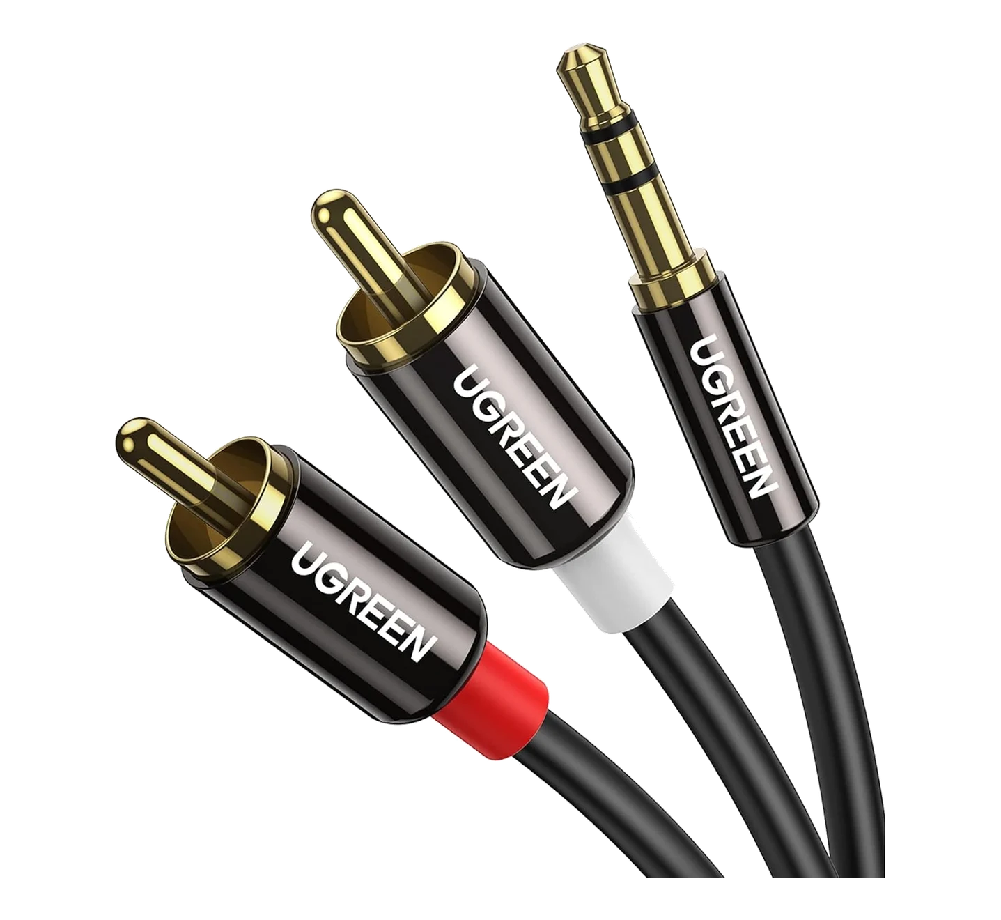 3.5mm Male to 2RCA Male Audio Cable 3M (Black)