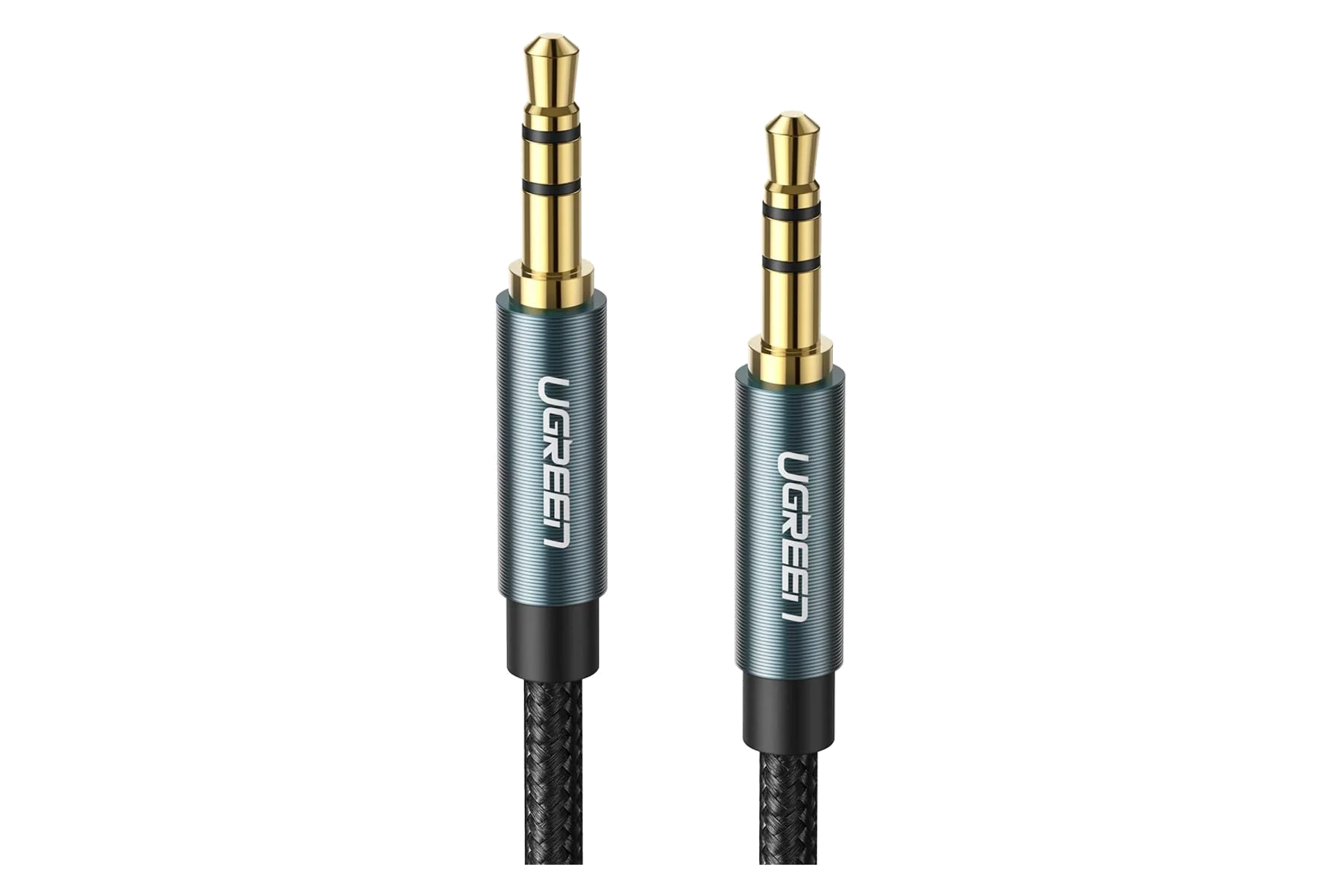 3.5mm Male to Male AUX Audio Cable 1.5M Braided (Blue)